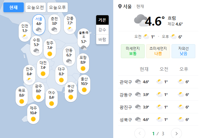 어쩐지 괜찮더라니 - 전국이 영상권이네요 ㅎ 한파는 접혔나 봅니다 다행이네요 ㅎㅎㅎ.png